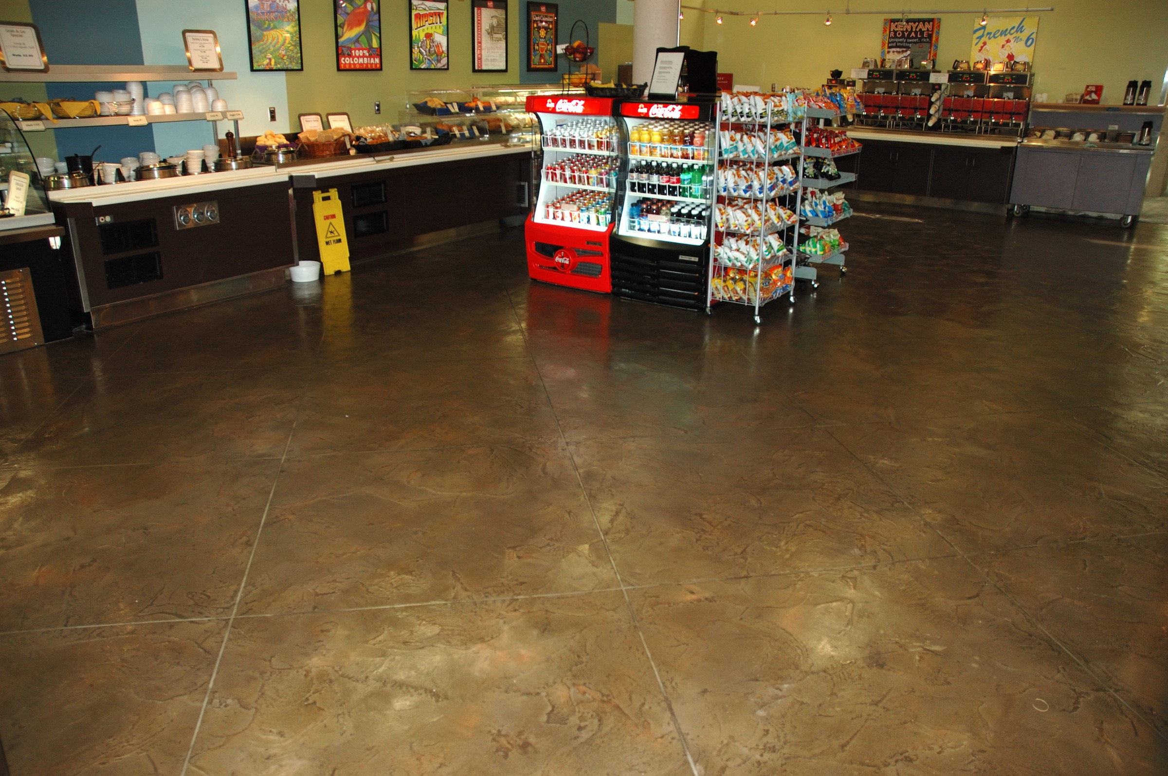 StoneCraft fast-cure industrial flooring in large commercial facility