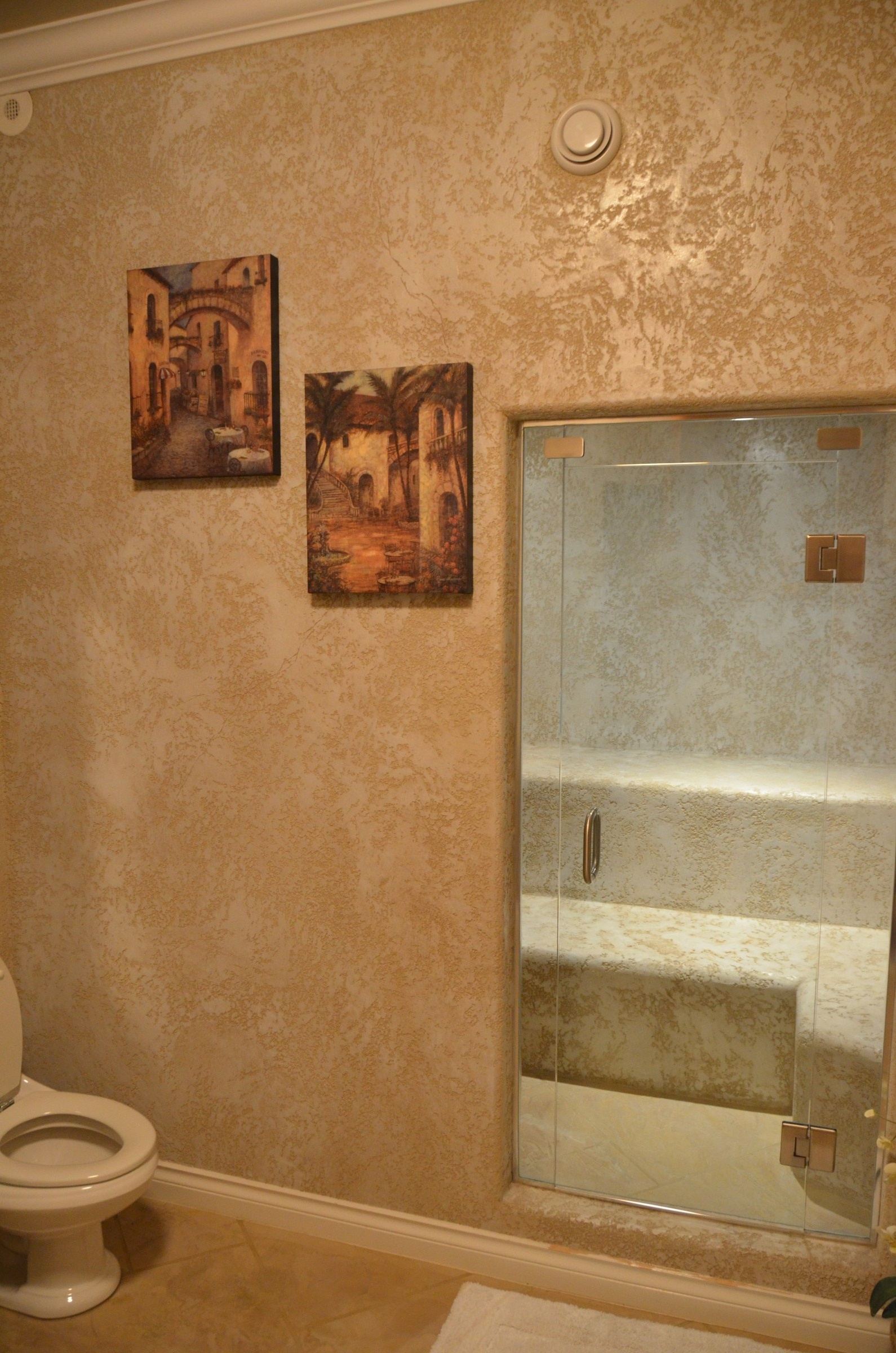 StoneCraft seamless textured bathroom wall finish